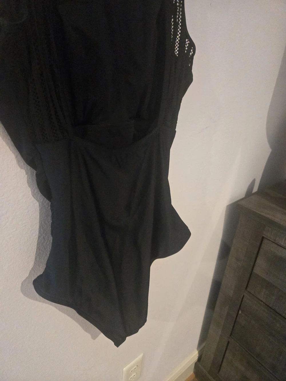Cupshe Black High-Neck One-Piece Swimsuit